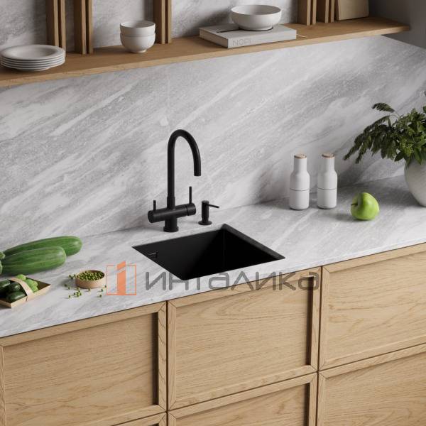 Смеситель Omoikiri AKITA однорычажный, с выводом для питьевой воды, графит – 3