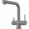 Превью Смеситель Omoikiri TAKAMATSU-S с выводом питьевой воды, с выдвижным шлангом, leningrad grey – 1
