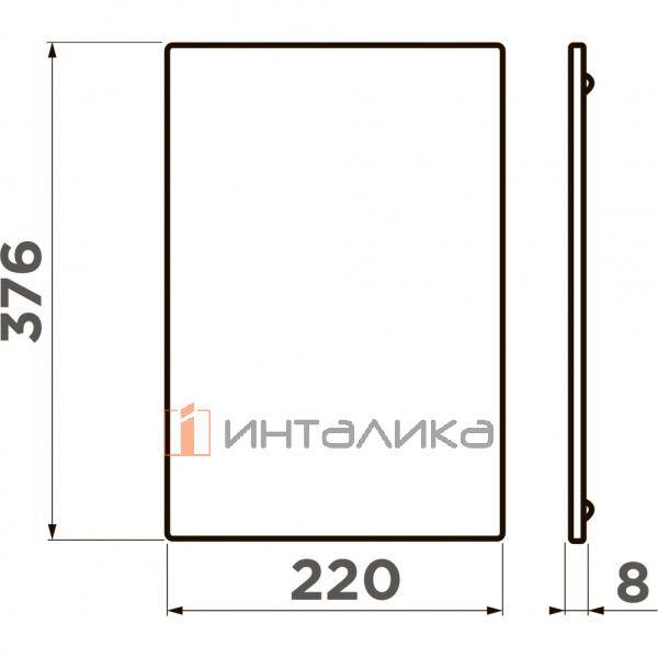 Разделочная доска Omoikiri для моек Sintesi-S, 220х376 мм, пластик, wood – 2