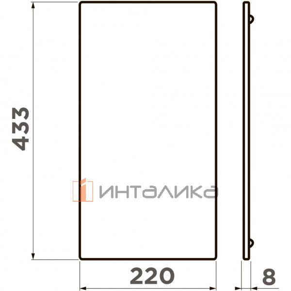 Разделочная доска Omoikiri для моек Sintesi-M, 220х433 мм, пластик, wood – 2