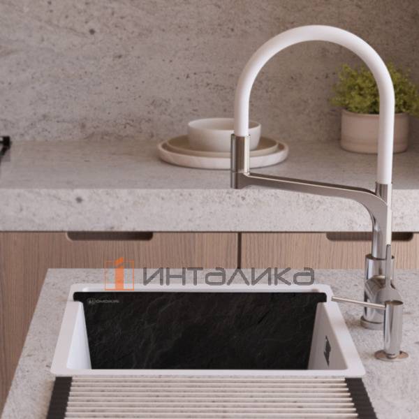 Разделочная доска Omoikiri для моек Akisame/ Taki/ Yamakawa, 195х422 мм, пластик, графит – 3