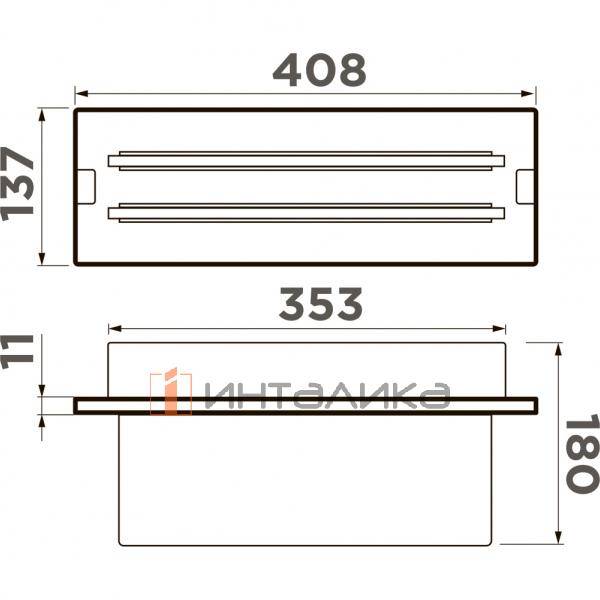 Держатель Omoikiri с двумя досками, для Kinaru Pro 86-U/I, алюминий / пластик, графит – 2