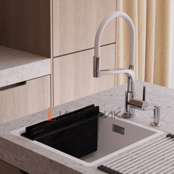 Держатель Omoikiri с двумя досками, для моек Akisame / Taki, пластик, графит – 3