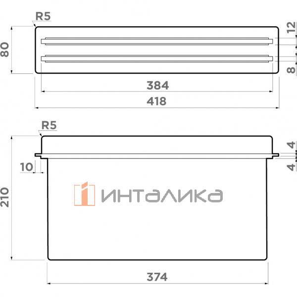 Держатель Omoikiri с двумя досками, для моек Akisame / Taki, пластик, графит – 2