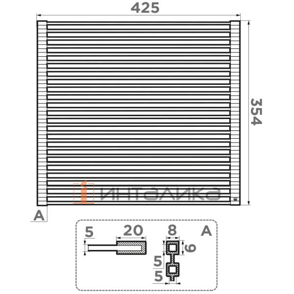 Ролл-мат для моек Omoikiri ROLL-02, 425х354 мм, нержавеющая сталь – 2