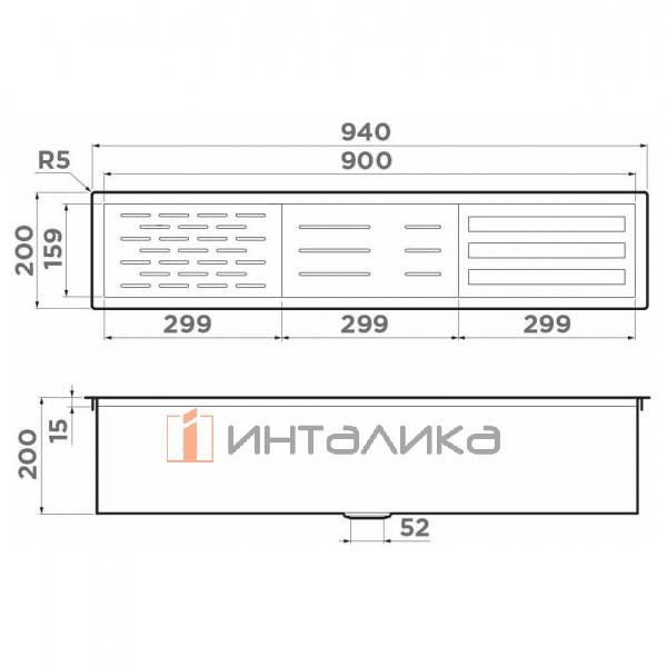Встраиваемая сушка для посуды Omoikiri DRY-02, вороненая сталь – 2