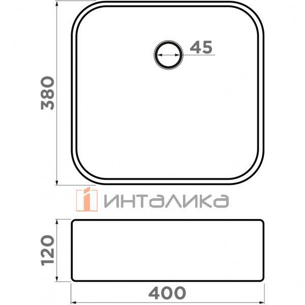 Раковина Omoikiri June Natceramic для ванной, мятный – 4