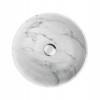Превью Раковина Omoikiri Hitomi Natceramic для ванной, белый мрамор – 2