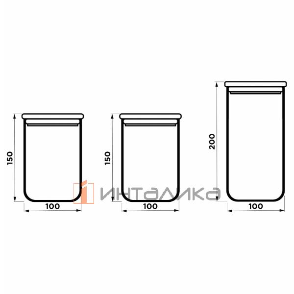 Набор банок Omoikiri Home для сыпучих продуктов – 2