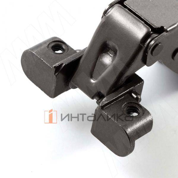 HARMONY PLUS петля с амортизатором полунакладная (90/105), для ал. проф., стандартная, черный никель – 3