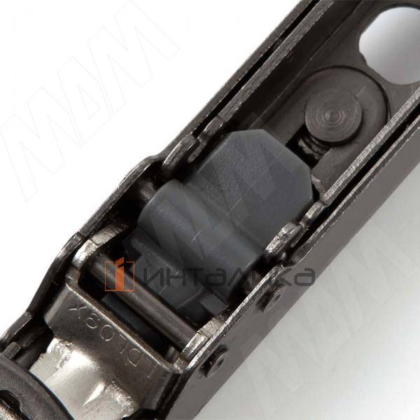 HARMONY PLUS петля без амортизатора полунакладная (90/105), для ал. проф., стандартная, черный никель – 4