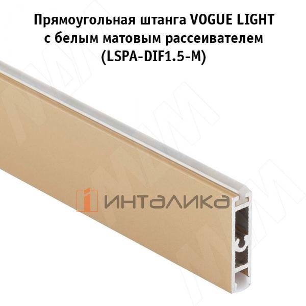 Рассеиватель матовый для профиля под светодиодную ленту шириной 5мм, L-3000 – 3