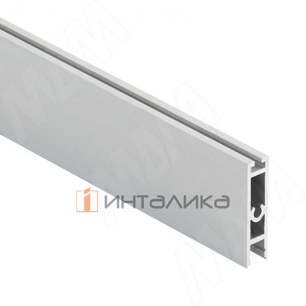 VOGUE LIGHT Штанга прямоугольная 30х8 под ленту 5мм, с пазом под демпфер, серебро (анод), L-3000 – 1