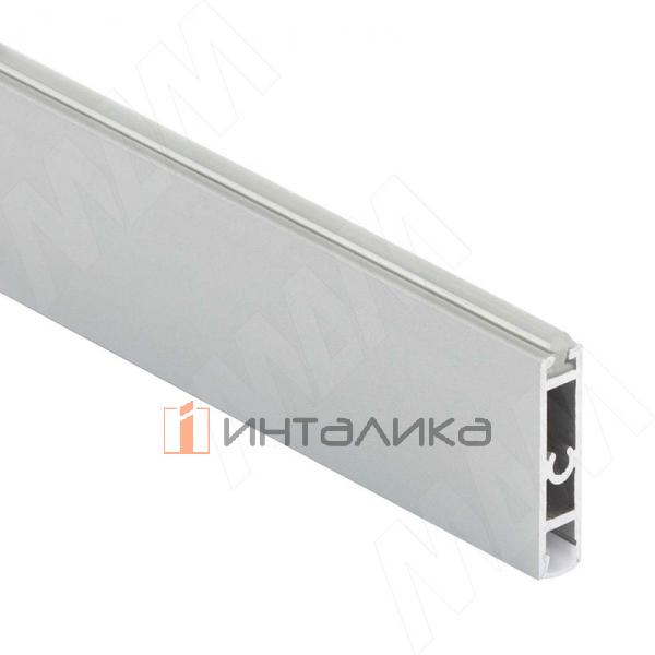 VOGUE LIGHT Штанга прямоугольная 30х8 под ленту 5мм, с пазом под демпфер, серебро (анод), L-3000 – 2