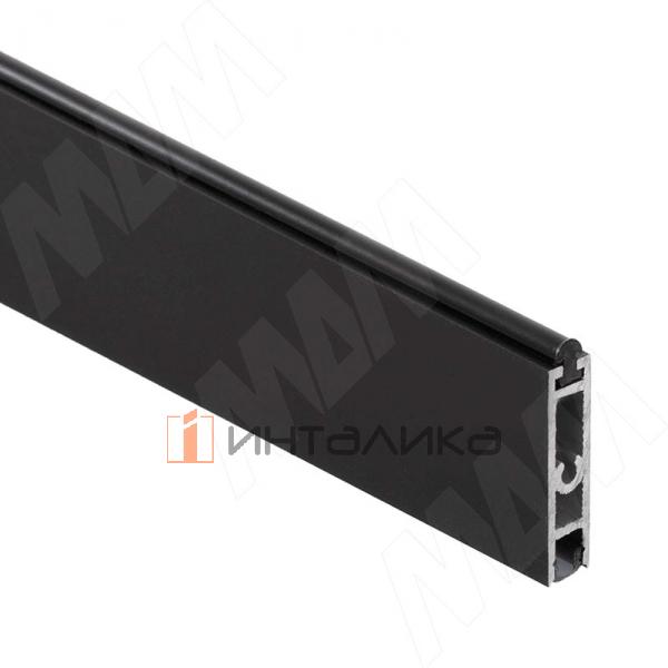 VOGUE LIGHT Штанга прямоугольная 30х8 под ленту 5мм, с пазом под демпфер, черный (анод), L-1000 – 2