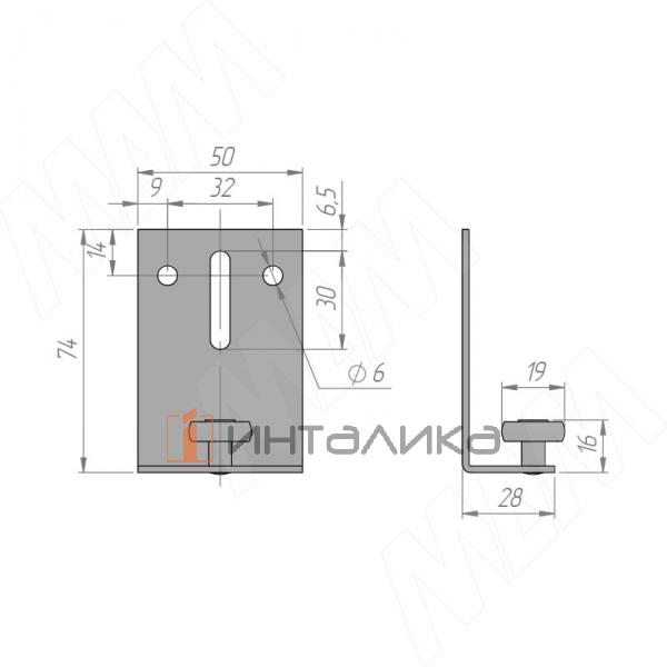 Нижний ролик для задней двери до 50 кг – 2