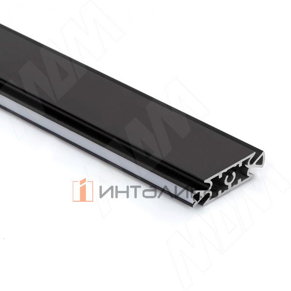 SLIM Несущий профиль под светодиодную ленту, черный (анод), L-3000 мм – 3