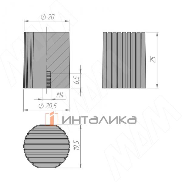 Ручка-кнопка золото матовое – 2