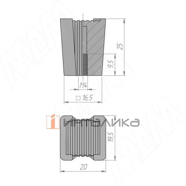 Ручка-кнопка черный матовый – 2