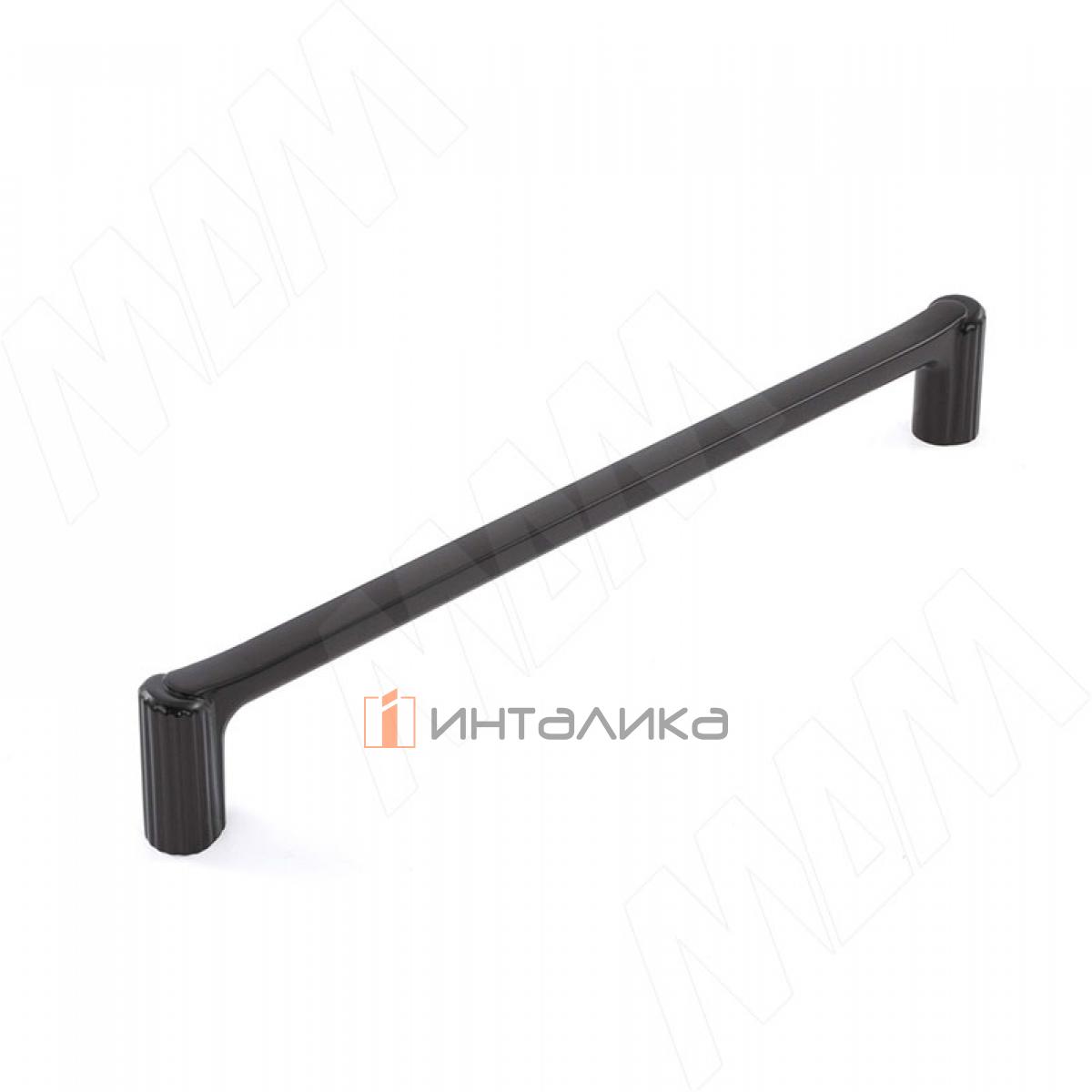 Ручка-скоба 192мм черный матовый