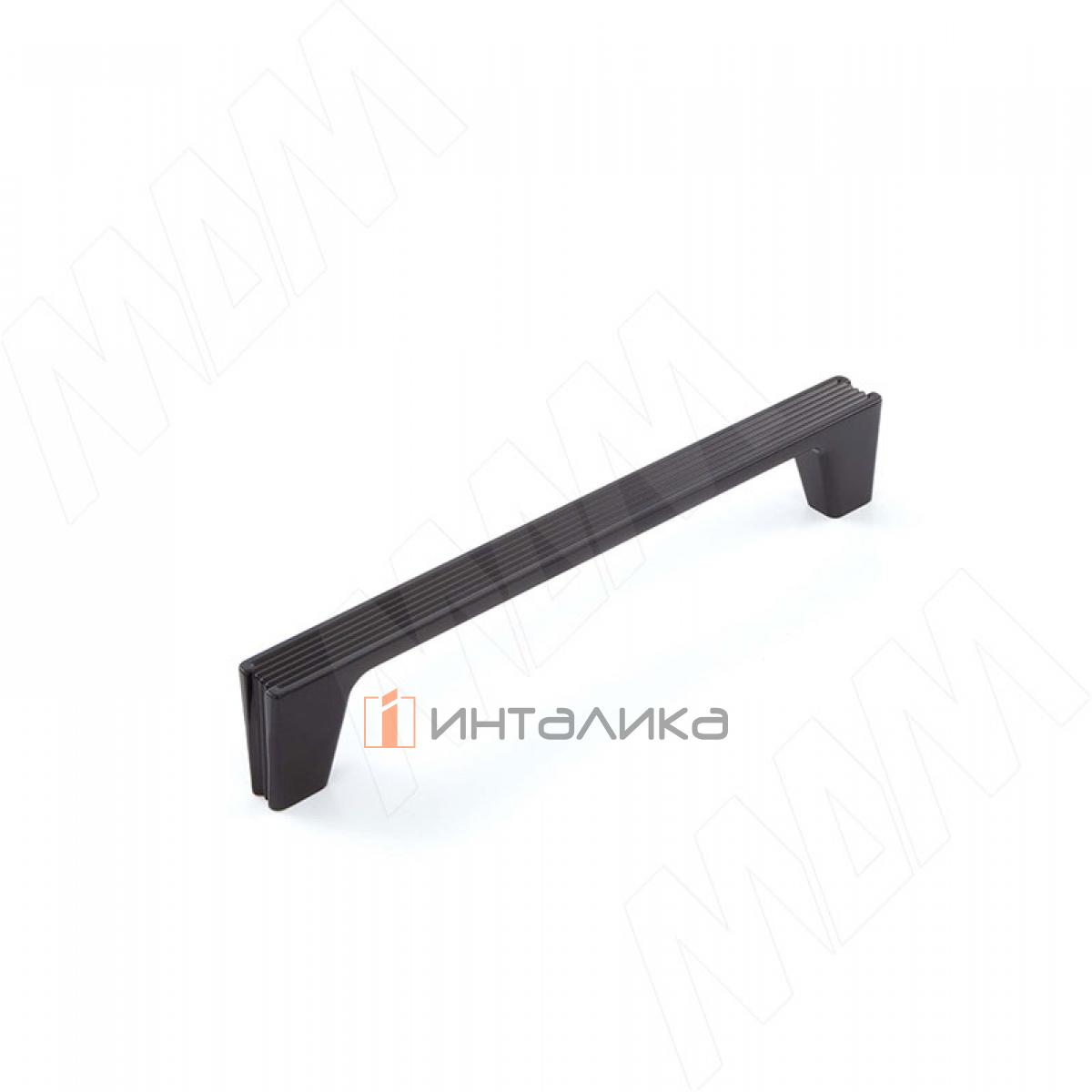 Ручка-скоба 128мм черный матовый