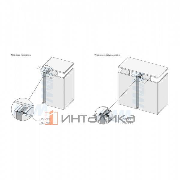GOLAFLATE Универсальная профиль-ручка, золото брашированное (анод), L-4200мм – 6