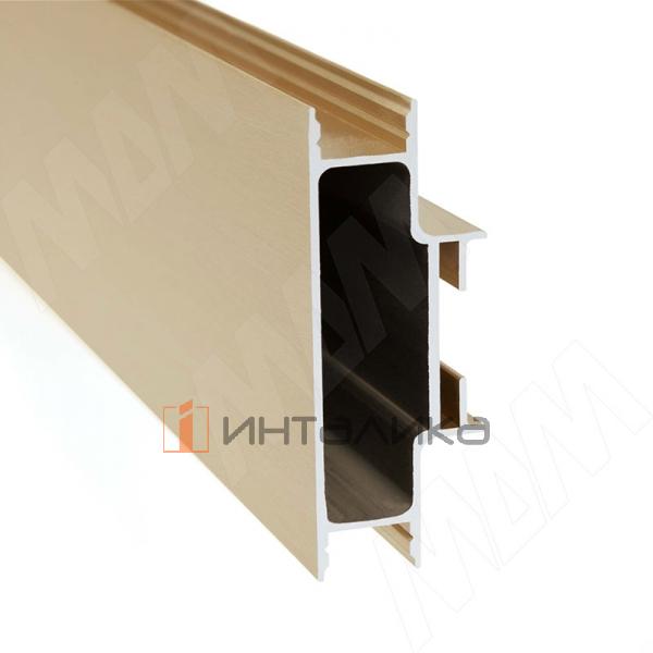 GOLAFLATE Универсальная профиль-ручка, золото брашированное (анод), L-4200мм – 2