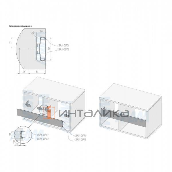 GOLAFLATE Универсальная профиль-ручка, золото брашированное (анод), L-4200мм – 5
