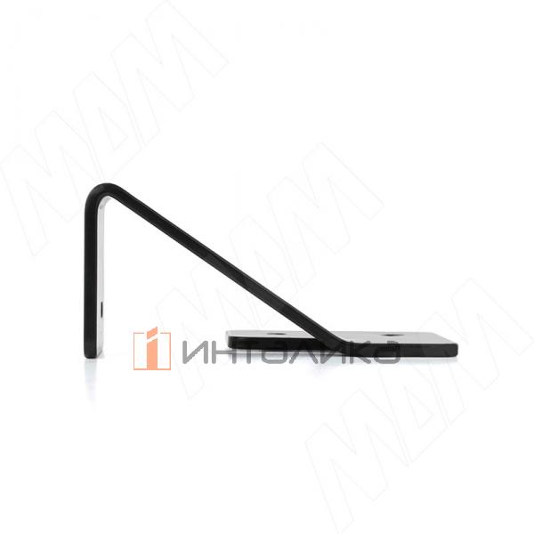 LOFT Менсолодержатель (комплект) для деревянных полок 16мм, черный матовый (краска RAL9005) – 2