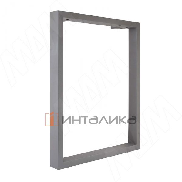 Пилар опора для стола П-образная, 60х30, H715+10 мм, серый металлик, 1шт. – 2