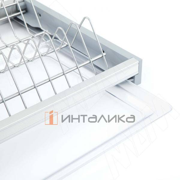 ARIA комплект посудосушителей (сушилка для посуды), гладкая рамка, держатель задн.стенки, поддон, 800мм, 18мм, нерж.сталь – 5