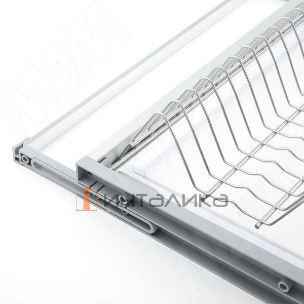 ARIA комплект посудосушителей (сушилка для посуды), гладкая рамка, держатель задн.стенки, поддон, 800мм, 18мм, нерж.сталь – 4