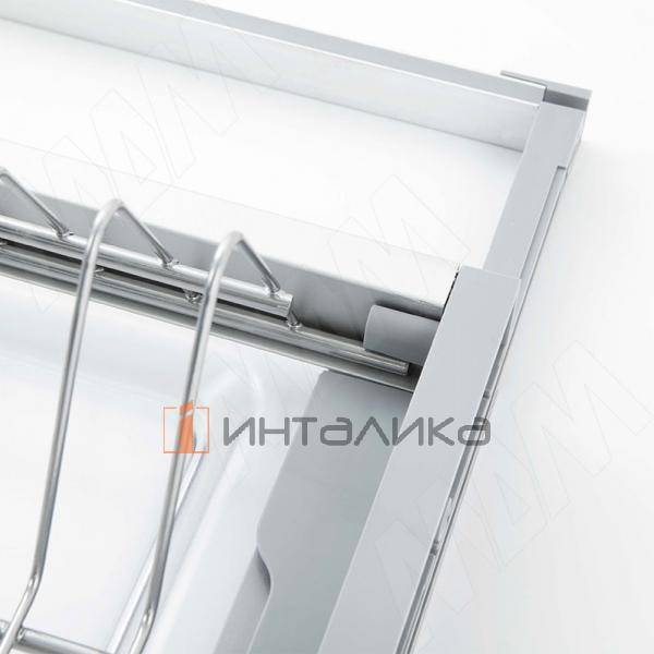 ARIA комплект посудосушителей (сушилка для посуды), гладкая рамка, держатель задн.стенки, поддон, 900мм, 18мм, нерж.сталь – 3