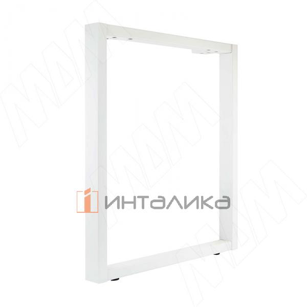 Пилар опора для стола П-образная, 60х30, 50х30 H715+15 мм, белый, 1шт. – 2