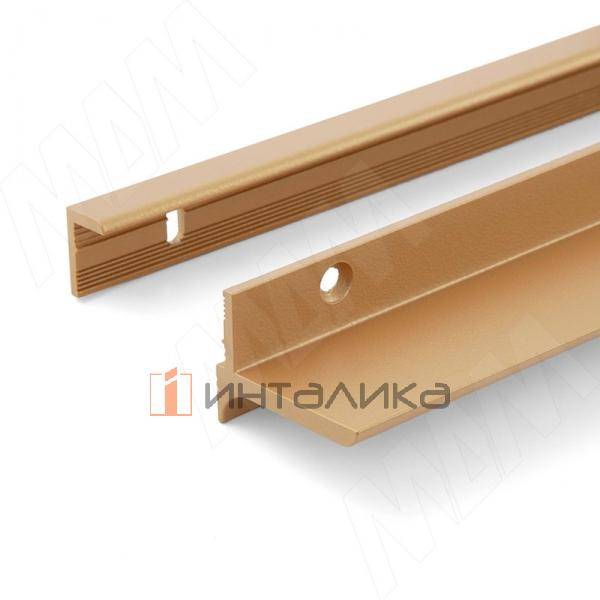 EUS Менсолодержатель для деревянных полок 16-20мм золото матовое (краска), L=900 мм (1 шт) – 8