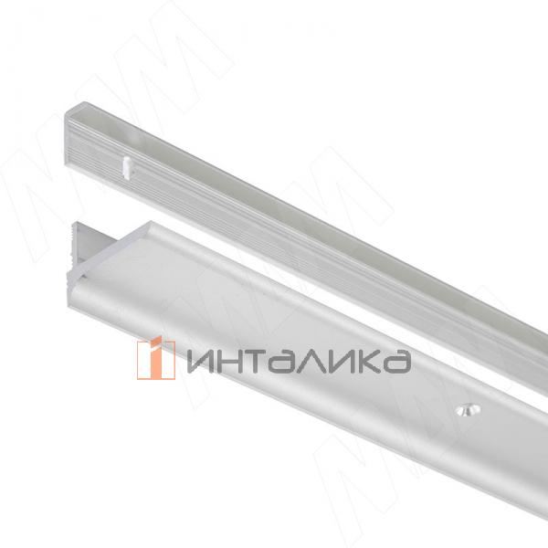 EUS Менсолодержатель для деревянных полок 16-20мм алюминий матовый (анод), L=600 мм (1 шт) – 6