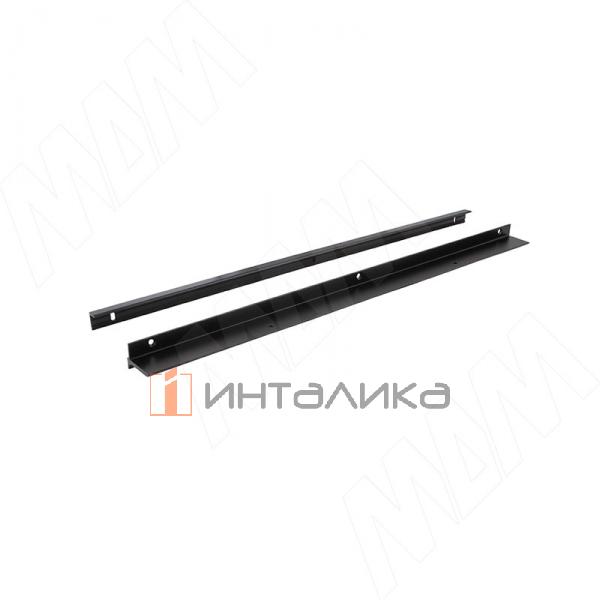 EUS Менсолодержатель для деревянных полок 16-20мм черный матовый (краска RAL9005), L=600 мм (1 шт) – 4