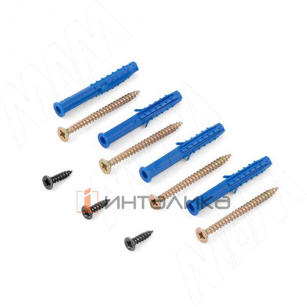 EUS Менсолодержатель для деревянных полок 16-20мм черный матовый (краска RAL9005), L=600 мм (1 шт) – 2