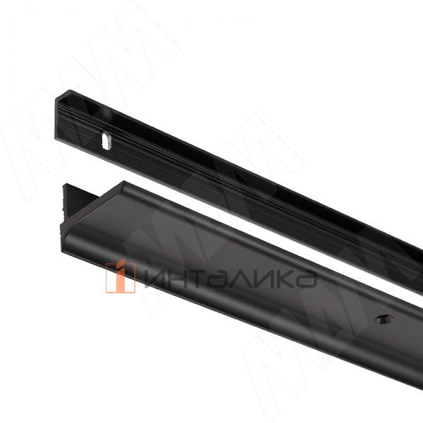 EUS Менсолодержатель для деревянных полок 16-20мм черный матовый (краска RAL9005), L=600 мм (1 шт) – 6