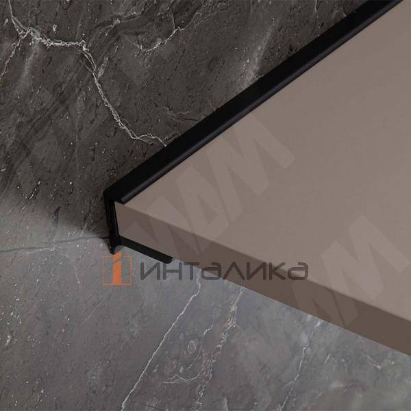 EUS Менсолодержатель для деревянных полок 16-20мм черный матовый (краска RAL9005), L=600 мм (1 шт) – 9