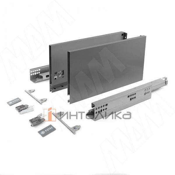 LS BOX PRO комплект ящика 500 мм, боковины h173 мм, плавное закрывание, графит – 2