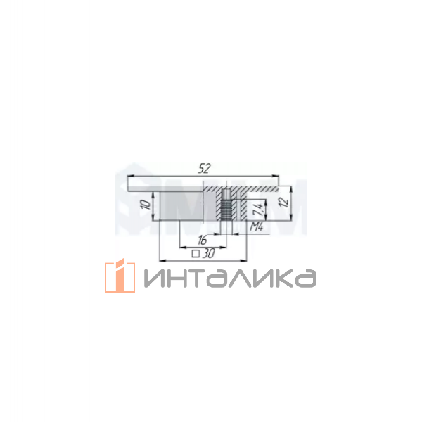 Ручка-кнопка 16мм хром матовый – 3