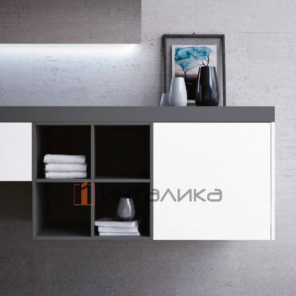 Фасад МДФ FENIX NTM Bianco Kos 0032, обратная сторона белая, с кромкой LAZER Matt, 19.6мм – 2