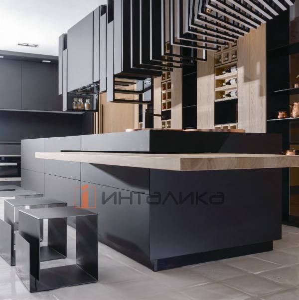 Фасад МДФ FENIX NTM Grigio Bromo 0724, обратная сторона белая, с кромкой LAZER Matt, 19.6мм – 2