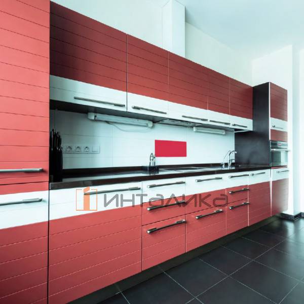 Фасад МДФ FENIX NTM Rosso Askja 0770, обратная сторона белая, с кромкой LAZER Matt, 19.6мм – 2