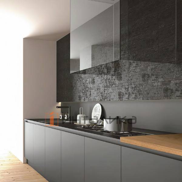 Фасад МДФ FENIX NTM Titanio Doha 2638, обратная сторона белая, с кромкой PUR Matt, 19.6мм – 2