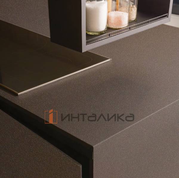 Фасад МДФ FENIX NTM Bronzo Doha 2629, обратная сторона белая, с кромкой PUR Matt, 19.6мм – 2