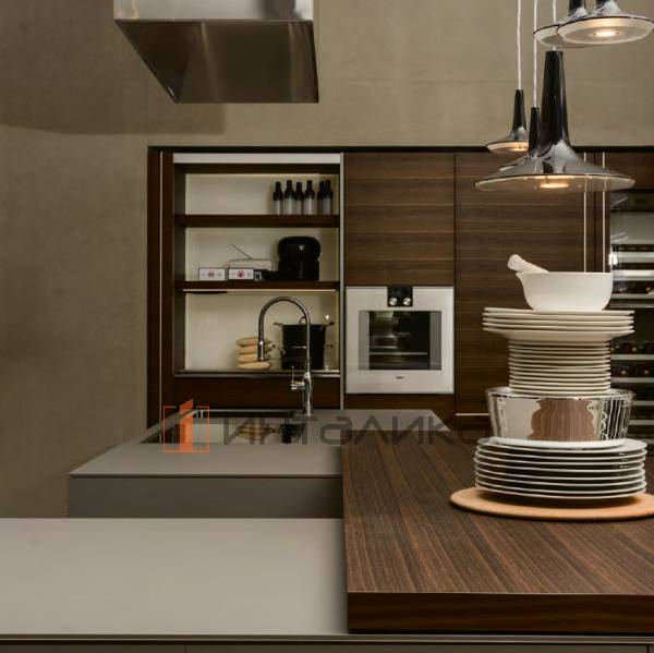 Фасад МДФ FENIX NTM Grigio Londra 0718, обратная сторона белая, с кромкой PUR Matt, 19.6мм – 2