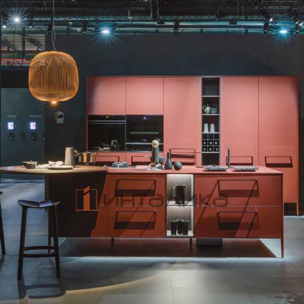 Фасад из фанеры FENIX NTM Rosso Jaipur 0751, обратная сторона в цвет, кромка лак, 20мм – 2