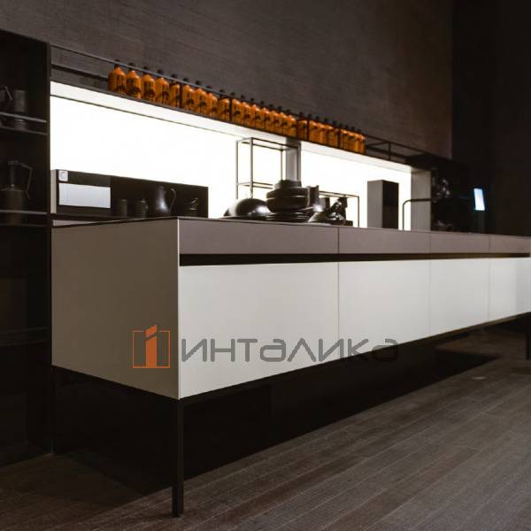 Фасад из фанеры FENIX NTM Piombo Doha 2630, обратная сторона в цвет, кромка лак, 20мм – 2